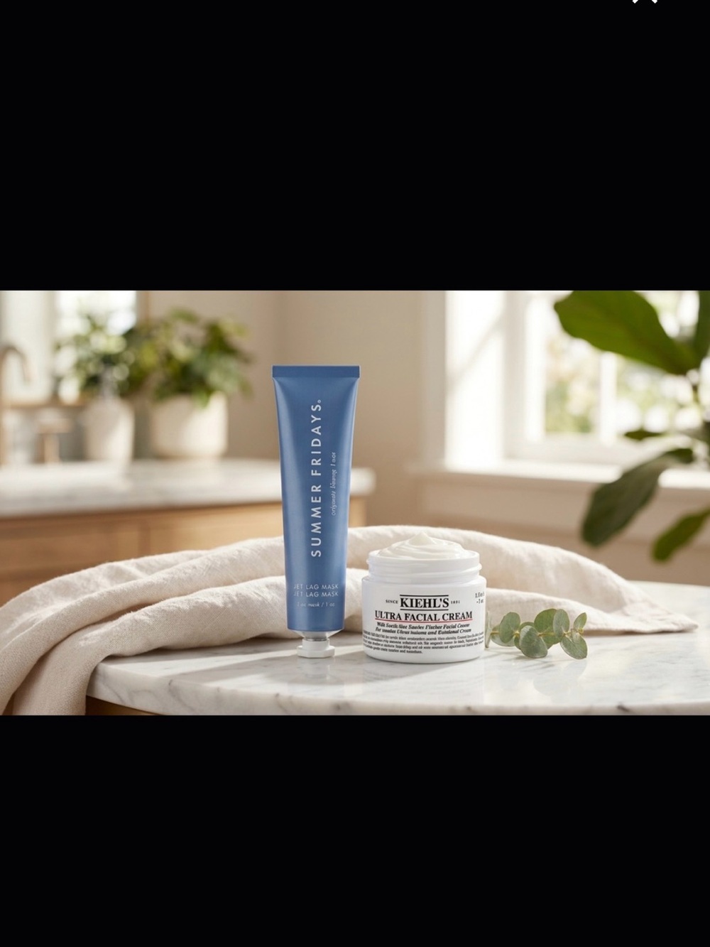 "Travel Skincare Reset" routine,